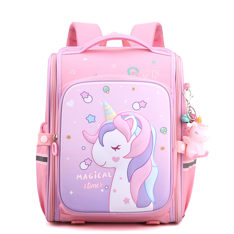 Children's Primary Female Year-old Cartoon Spine Protection Elementary School Students' Schoolbags