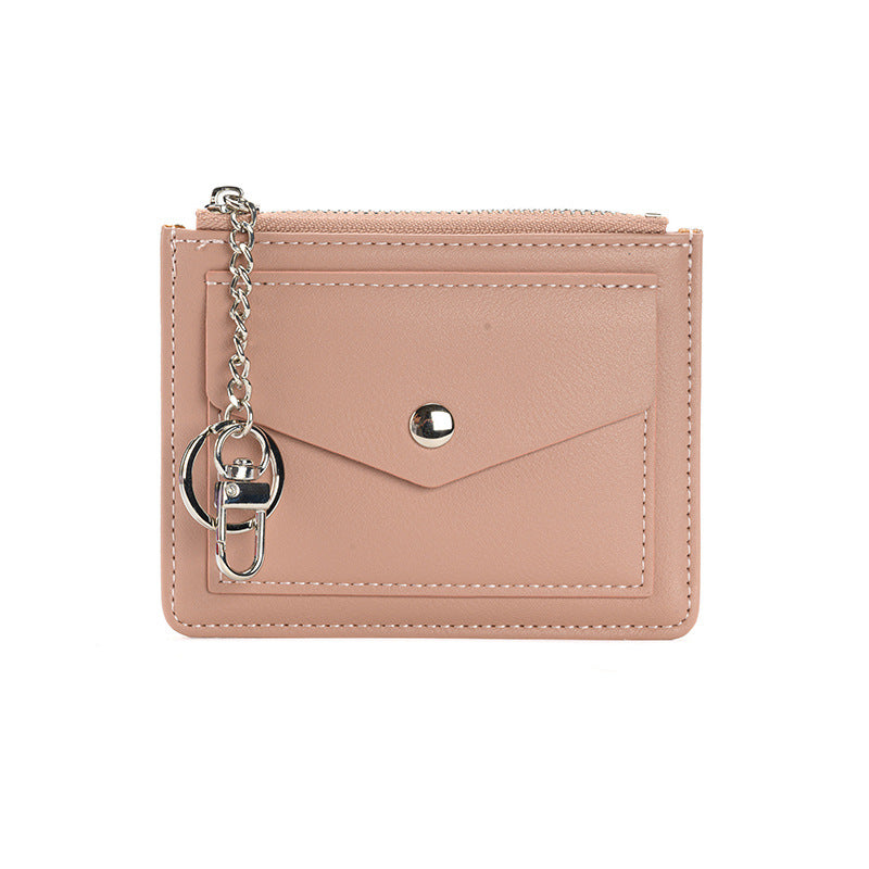 Women's Korean Style Candy Color Short Solid Coin Purses