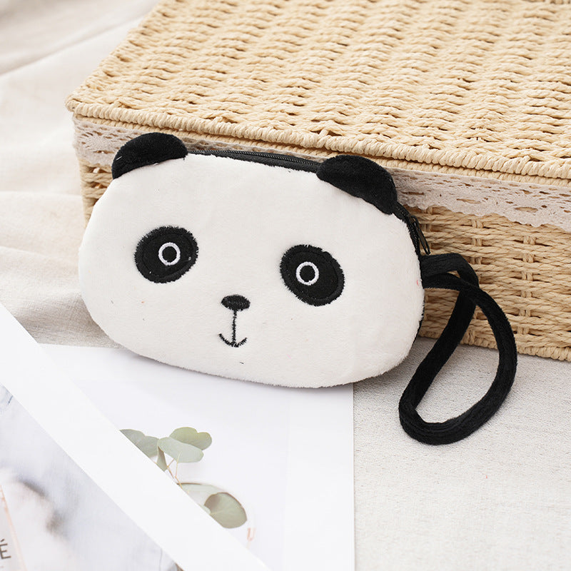 Children's With Rope Plush Storage Lesser Panda Fox Prize Coin Purses