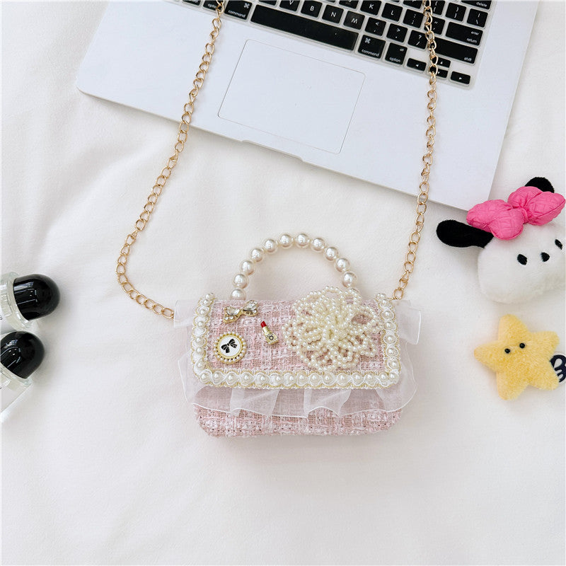 Children's Fashion Pearl Cute Princess Classic Style Children's Shoulder Bags