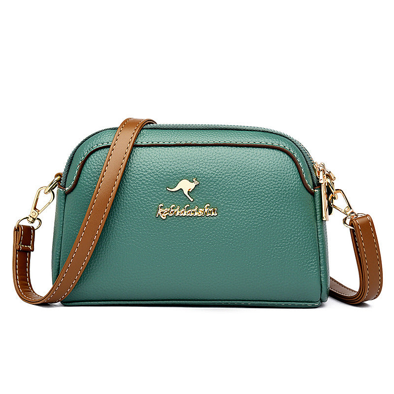 Women's Kangaroo Small Minority Soft Leather Mother Crossbody Bags