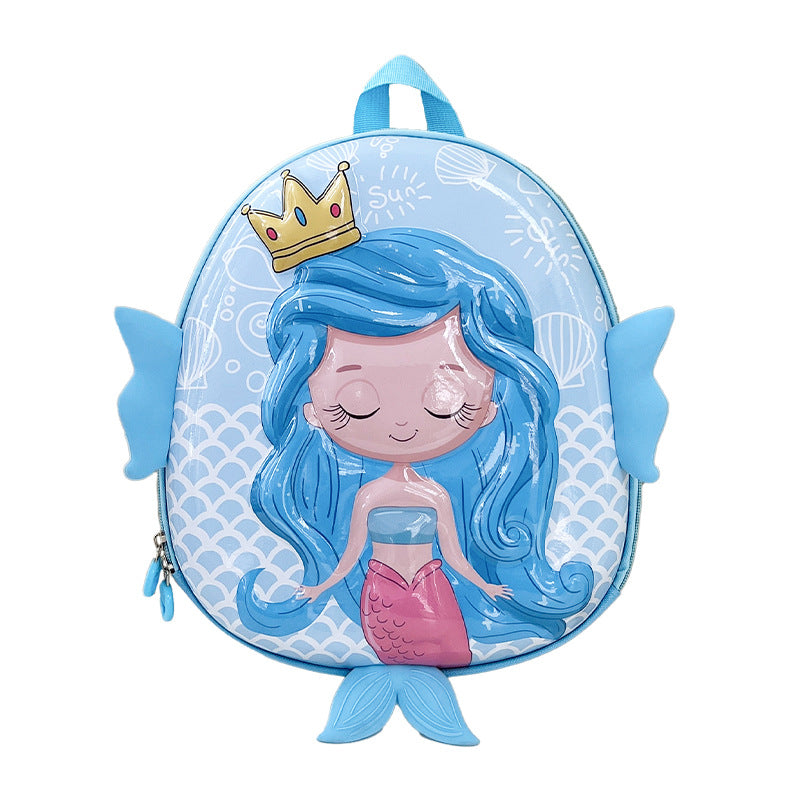 Cartoon Cute Mermaid Egg Shell For Children's Backpacks