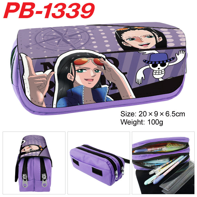 Piece Anime Color Picture Pencil Cartoon Large Capacity Double Ladies Wallets