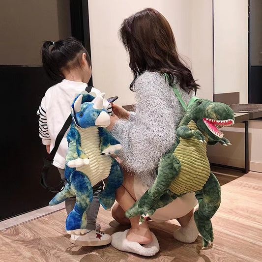 Dessin animé grand dinosaure drôle en peluche sacs à dos pour enfants