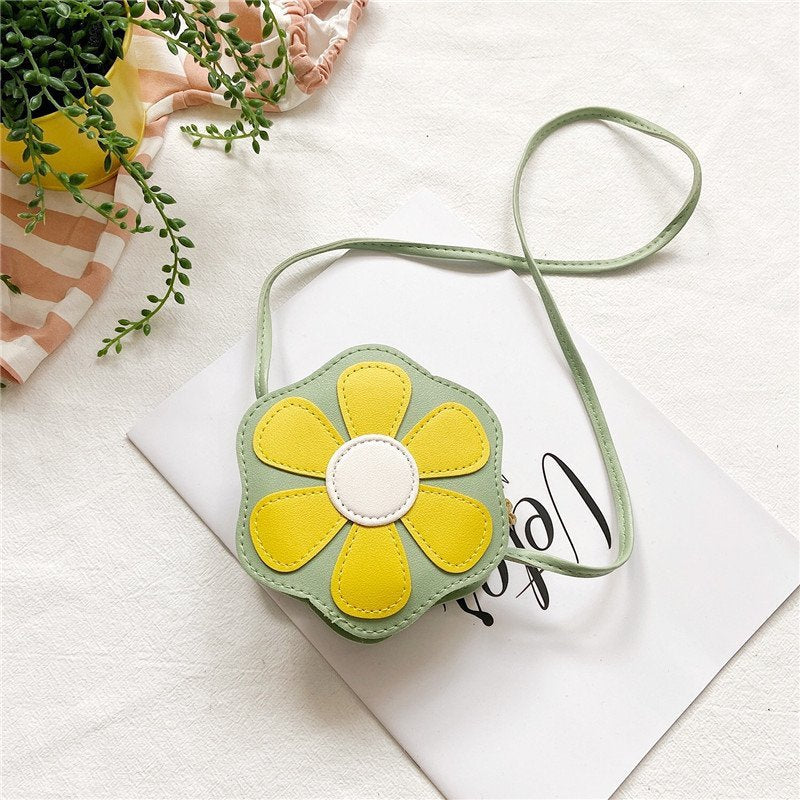 Children's Candy Color Cute Sunflower Creative Children's Shoulder Bags