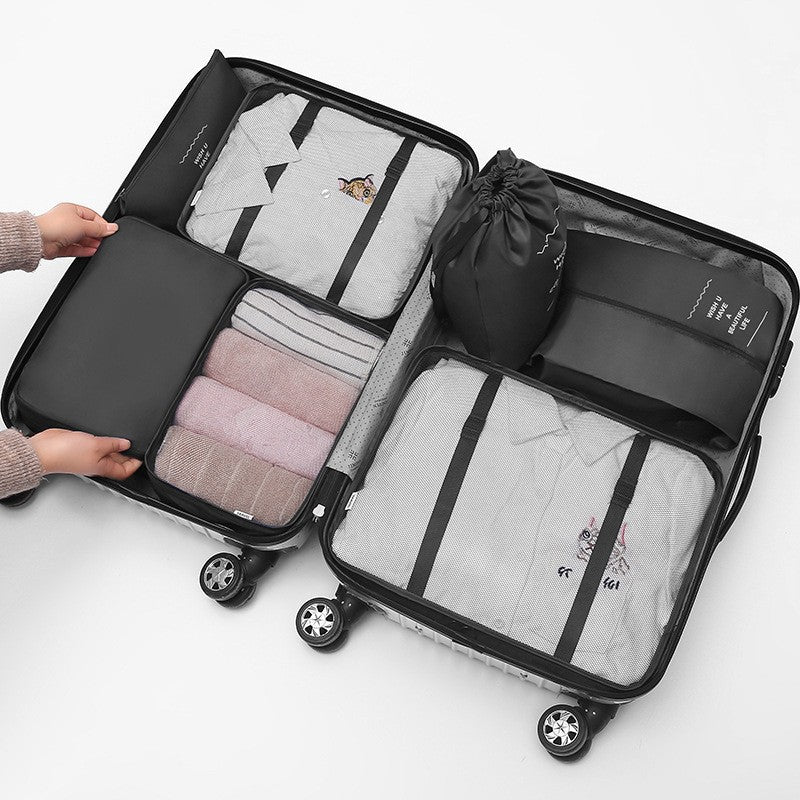 Vêtements de maquillage Buggy anti-poussière huit pièces sacs de voyage