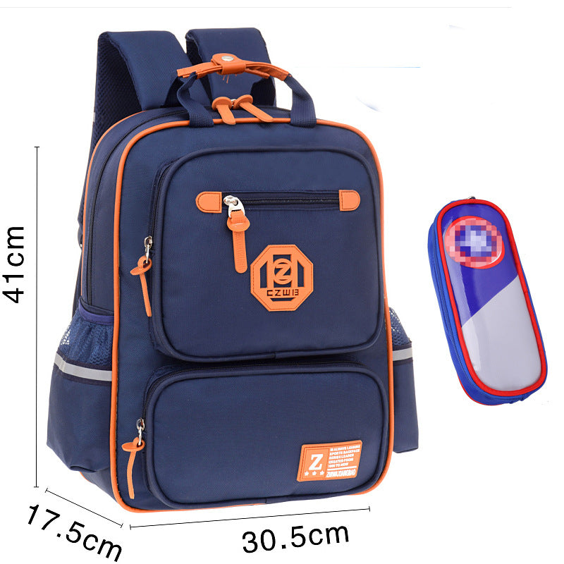 Children's Primary Grade Three To Six Lightweight Spine Elementary School Students' Schoolbags