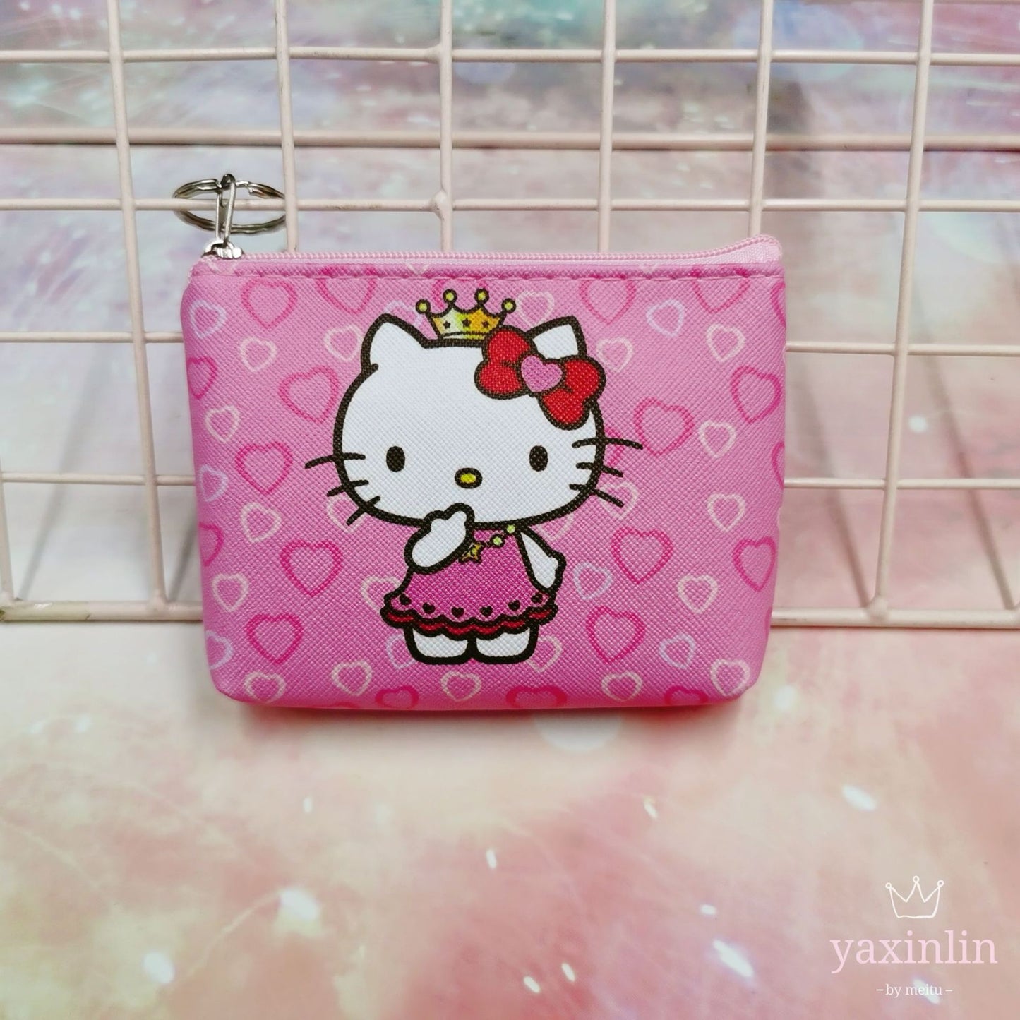 Clow Clutch Cute Heart Melody Clip Porte-Monnaie