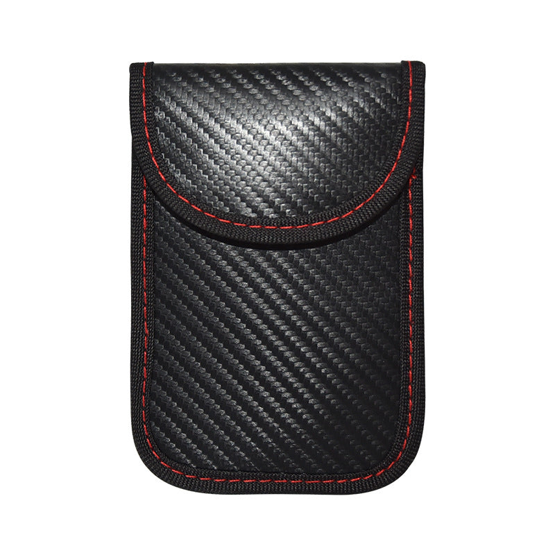 Fashion Car Shielding Carbon Fiber Scanning Key Bags