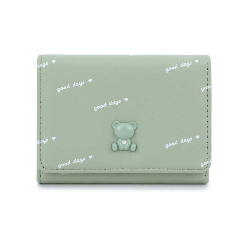 Women's & Children's & Bear Sweet Cute Small Folding Ladies Wallets