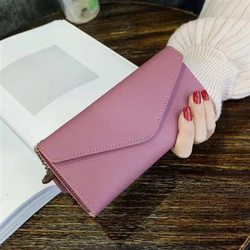 Women's Large Capacity Mobile Korean Style Soft Ladies Wallets