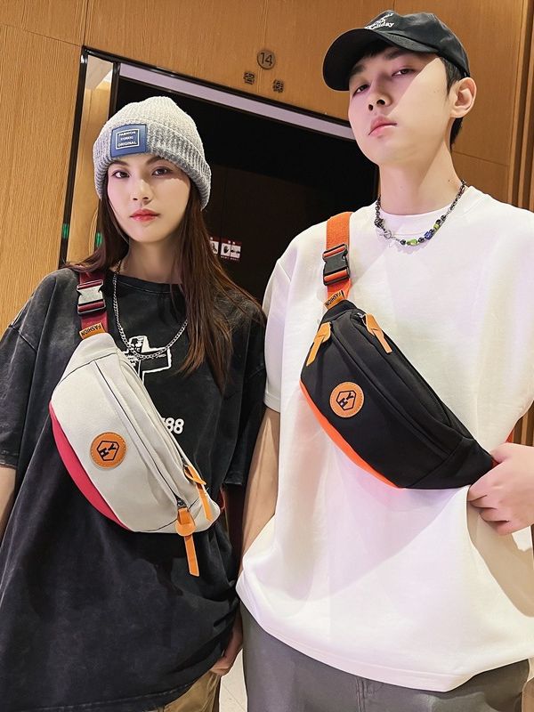 Contrast Color Couple Small Lightweight Simple Waist Packs