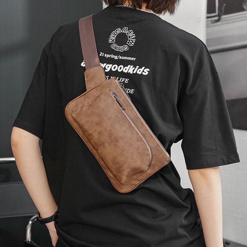 Men's Trendy Street Fashion Small Mobile Korean Men's Messenger Bags