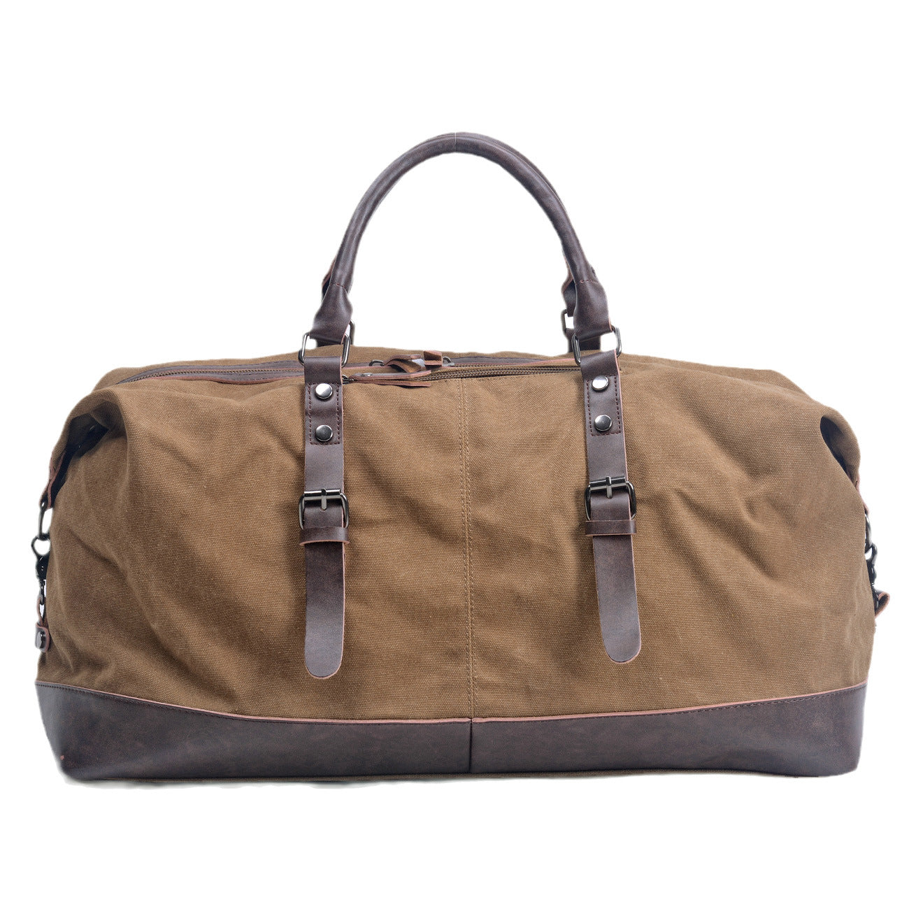 Men's Capacity Portable Canvas With Imitation Leather Bags