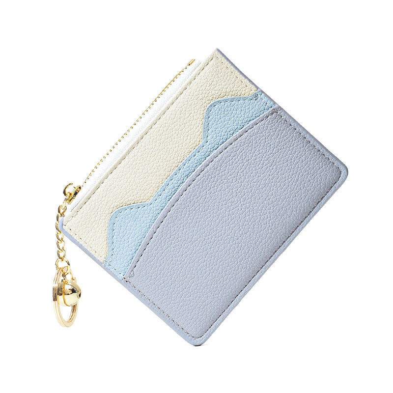 Women's Contrast Color Cute Good-looking Mini Small Card Holder