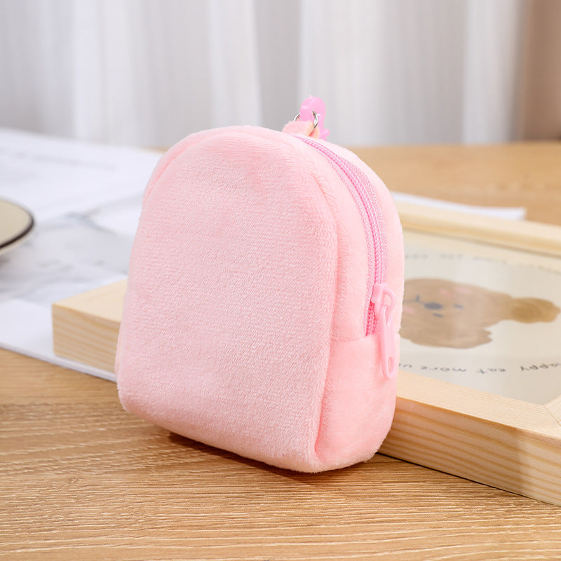 Candy Color Plush Small Solid Simple Coin Purses