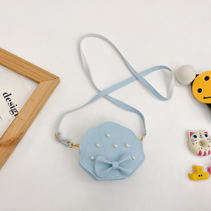 Children's Autumn Cute Bow Pearl Mini Shell Bags