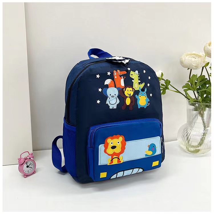 Children's Boys Nylon Trendy Cartoon Toy Car Backpacks