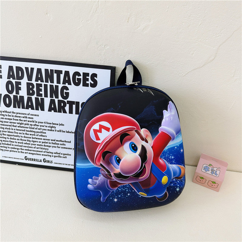 Children's Cartoon Anime Shoulders Cute Boys Hard Children's Backpacks