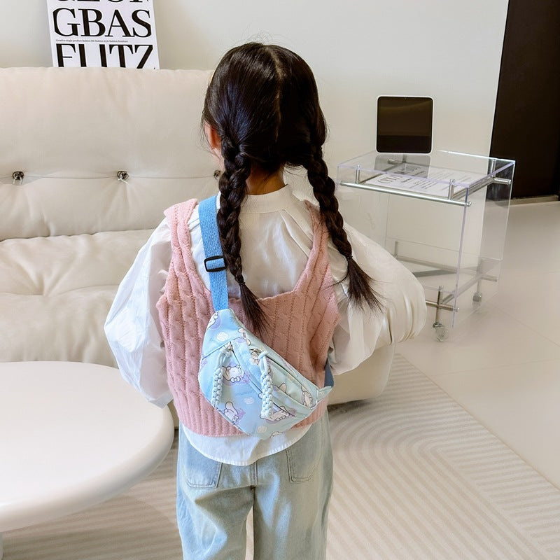 Sacs de taille pour enfants de garçons de toile de mélodie de grande capacité de bande dessinée pour enfants