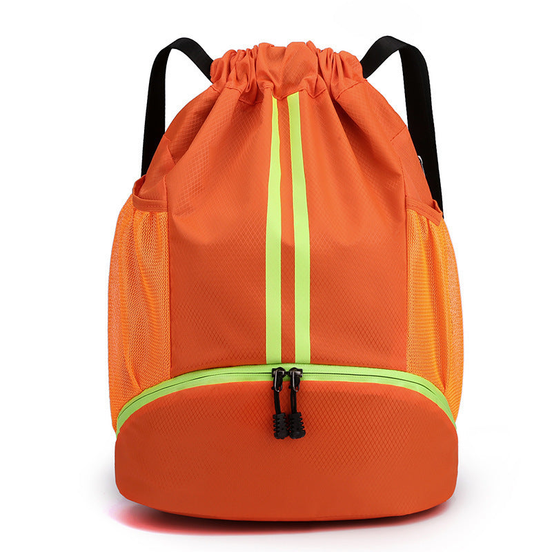 Drawstring Portable Basketball Dry Wet Separation Sports Backpacks