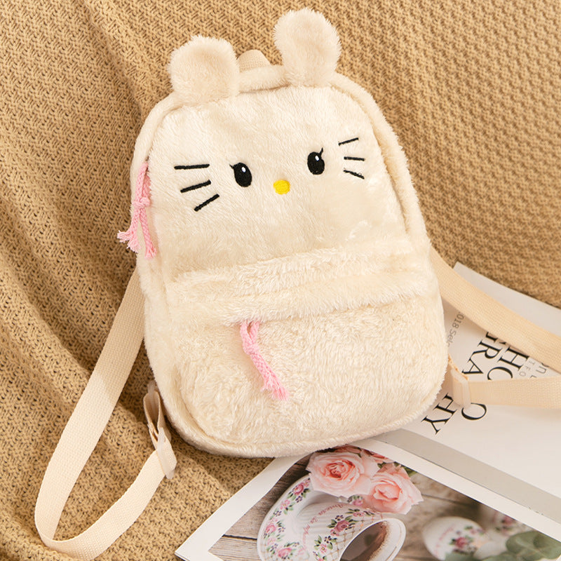 Cartoon Clow Plush Female Heart Cute Storage Small Bags