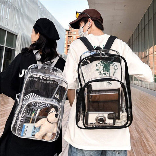 Women's & Men's & Transparent Jelly High College Large Backpacks