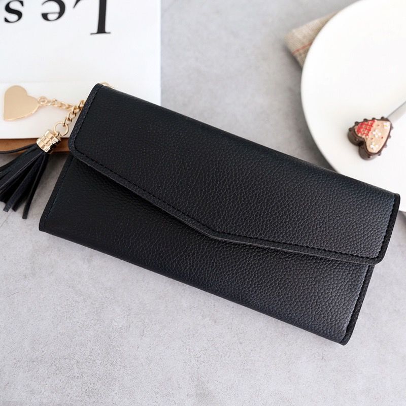 Women's Long Large Capacity Pendant Simple College Ladies Wallets