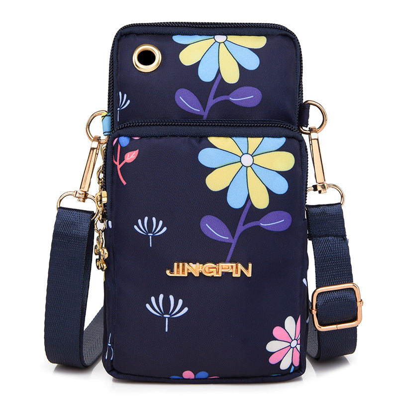 Women's Mobile Mini Summer Single Canvas Vertical Phone Bags