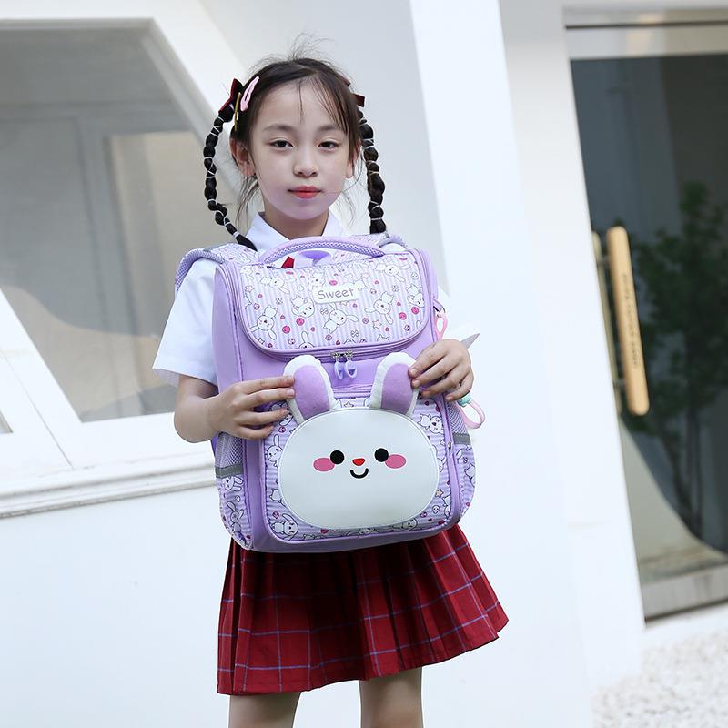 Primary Cute Cartoon Rabbit Astronaut Female Elementary School Students' Schoolbags