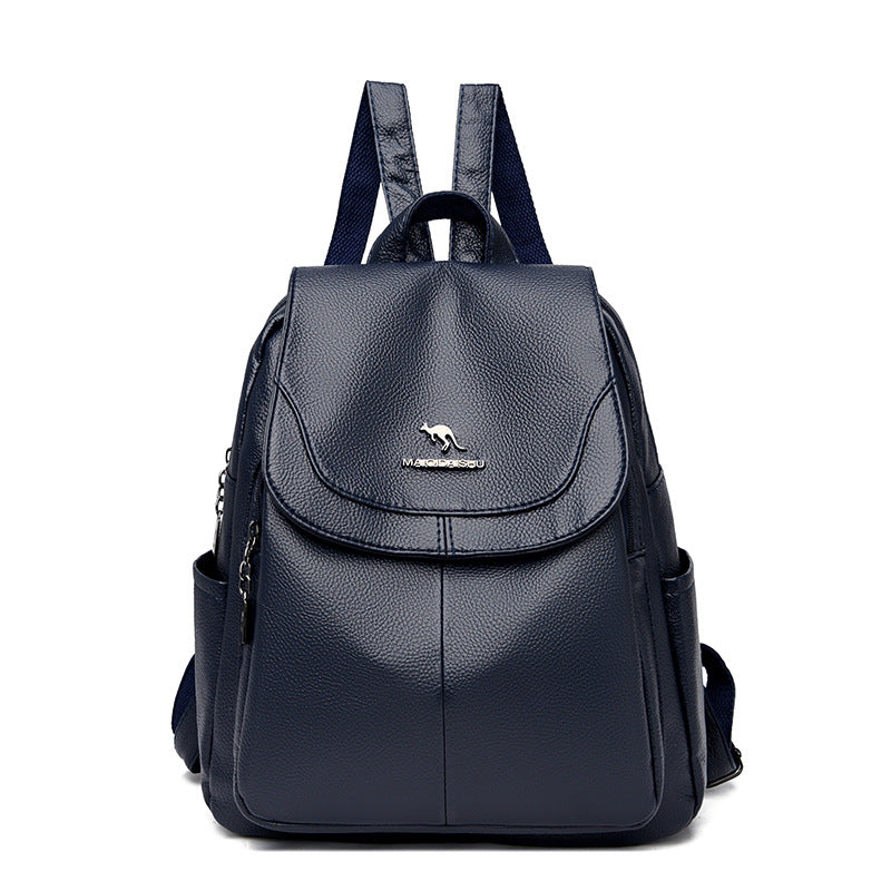 Women's Soft Leather Fashion Authentic Tactile Feel Backpacks