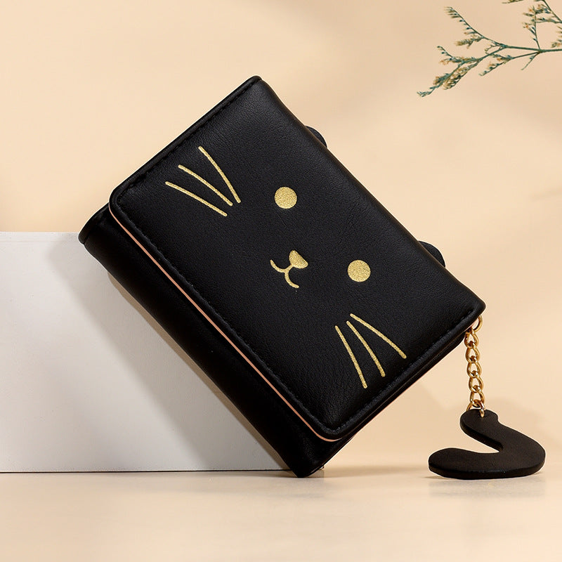 Women's Korean Small Short Fashion Cartoon Change Ladies Wallets