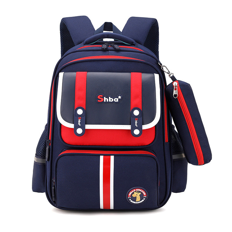 Children's Primary Grade Lightweight Burden Alleviation Spine Elementary School Students' Schoolbags