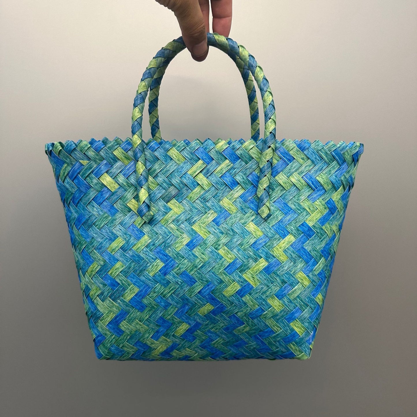 Women's Material Woven Gift Basket Festival Tote Handbags