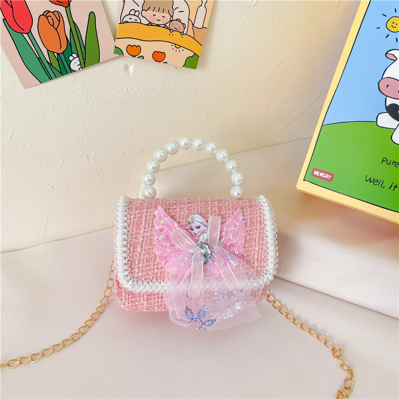 Children's Female Pearl Hand Cartoon Classic Style Children's Coin Purse