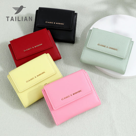 Light Color Design Simple Fashion Clutch Ladies Wallets