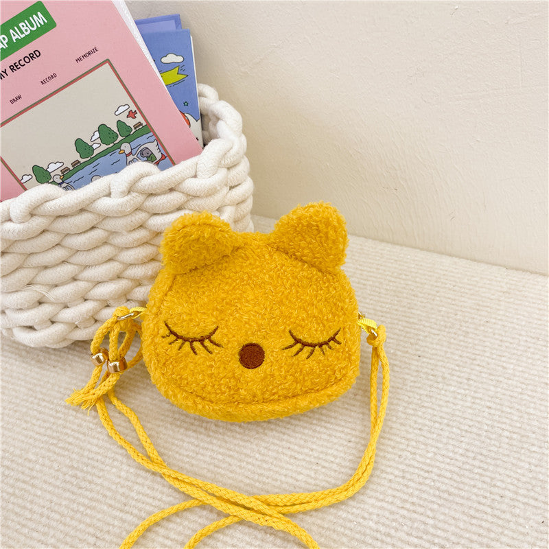 Children's Cute Kitten Clothing Accessory Western Style Children's Shoulder Bags