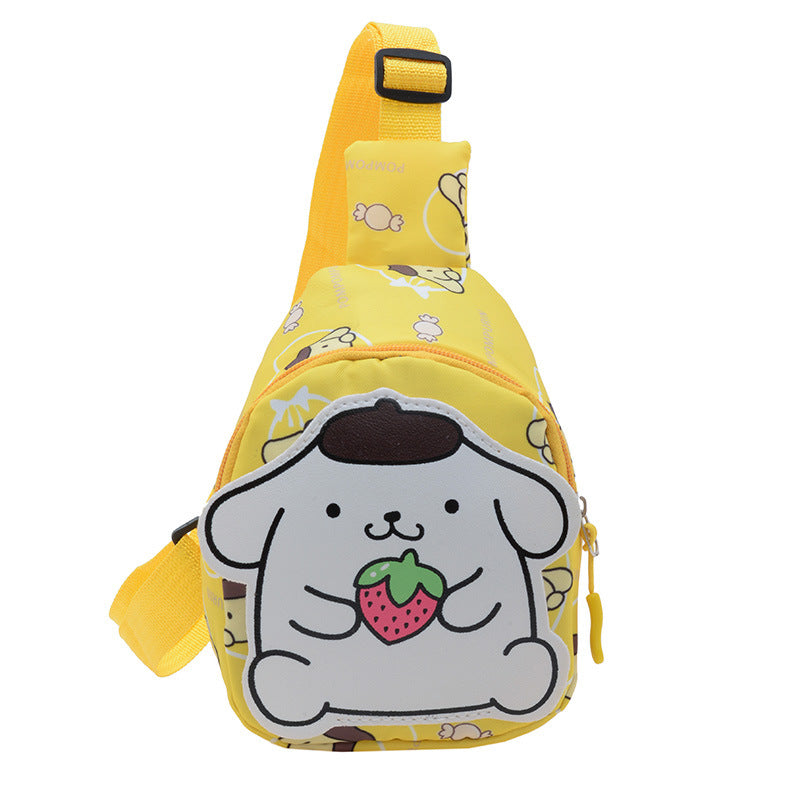 Children's Autumn Cartoon Pattern One Oxford Cloth Children's Waist Packs