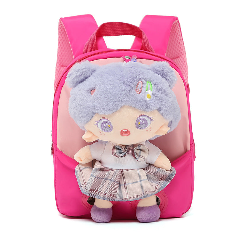 Children's Cartoon Doll Stitching Cute Princess Elementary School Students' Schoolbags