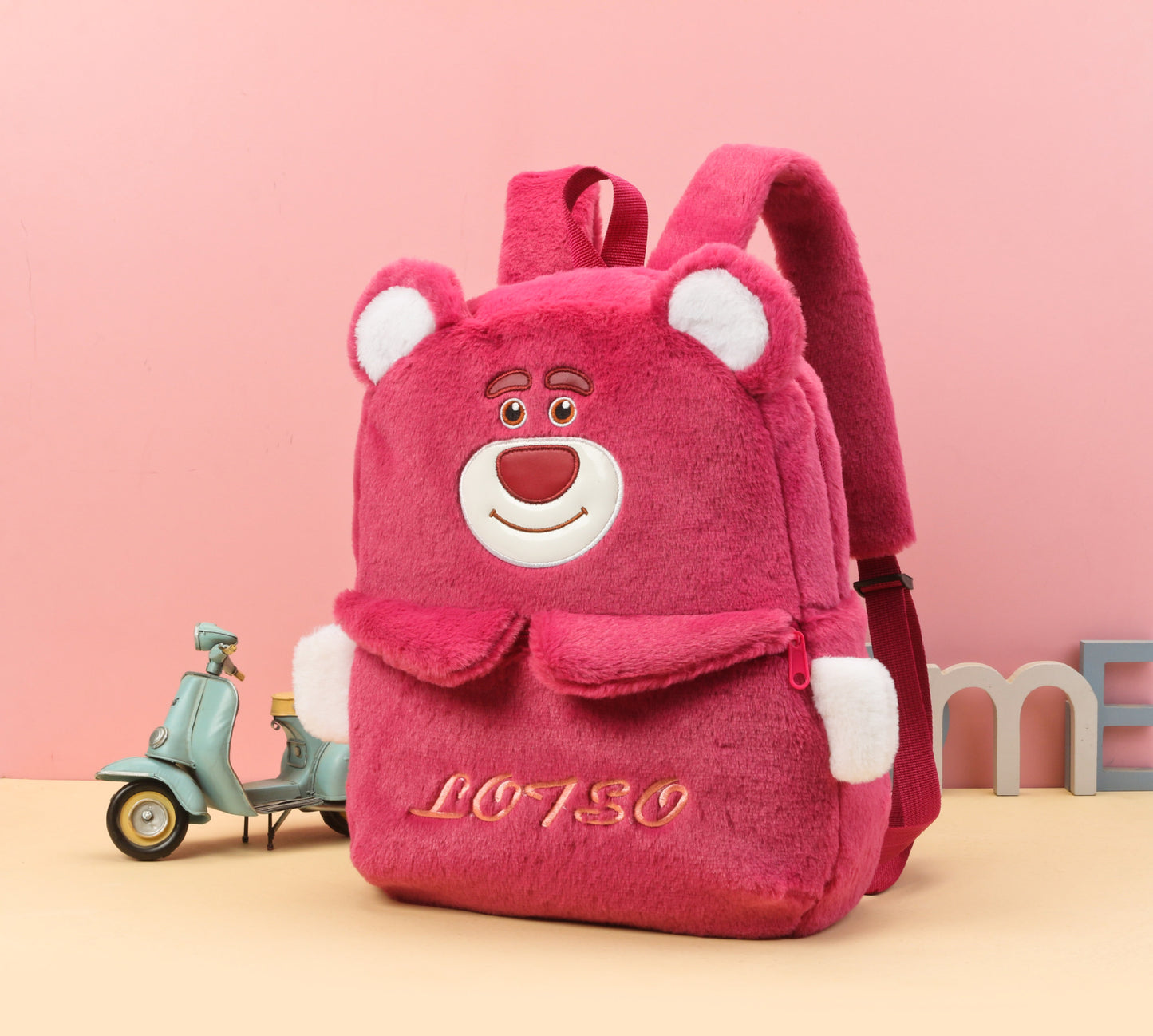 Uniforme polyvalent en peluche de dessin animé, grands sacs à dos pour enfants