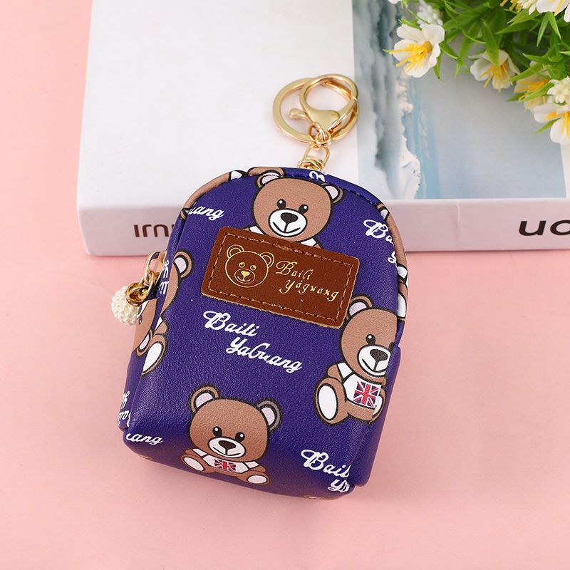 Heart Cute Bear Doll Small Pendant Ladies Wallets