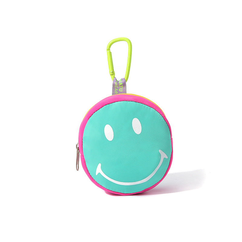 Women's & Men's & Cartoon Candy Color Smiling Face Coin Purses