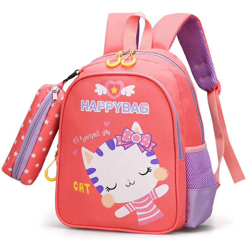 Boys Intermediate Classes Pencil Pendant Cute Backpacks