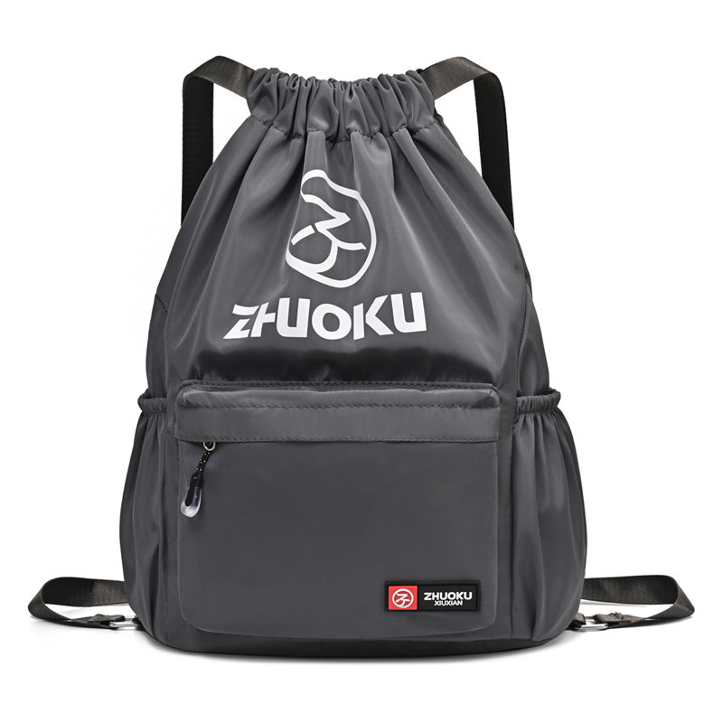 Color Style With Letters Basketball Large Capacity Drawstring Sports Backpacks