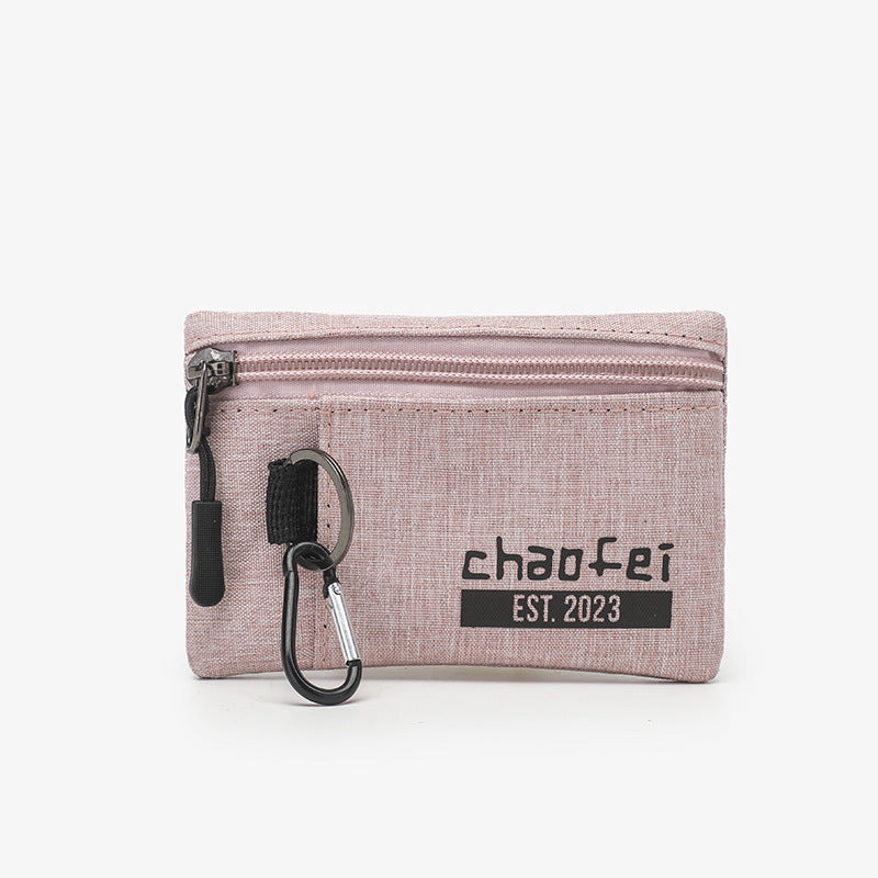 Porte-monnaie portable étanche avec poche en tissu Oxford pour femmes et hommes