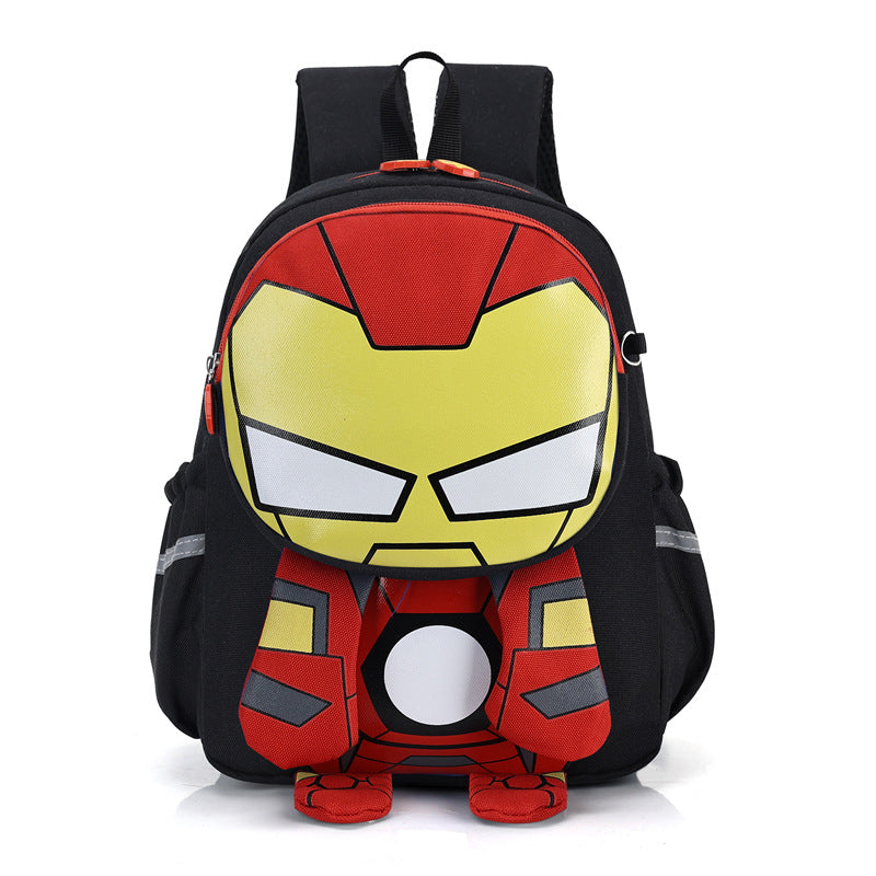 Children's Cute Super Boy Portable Burden Alleviation Children's Backpacks