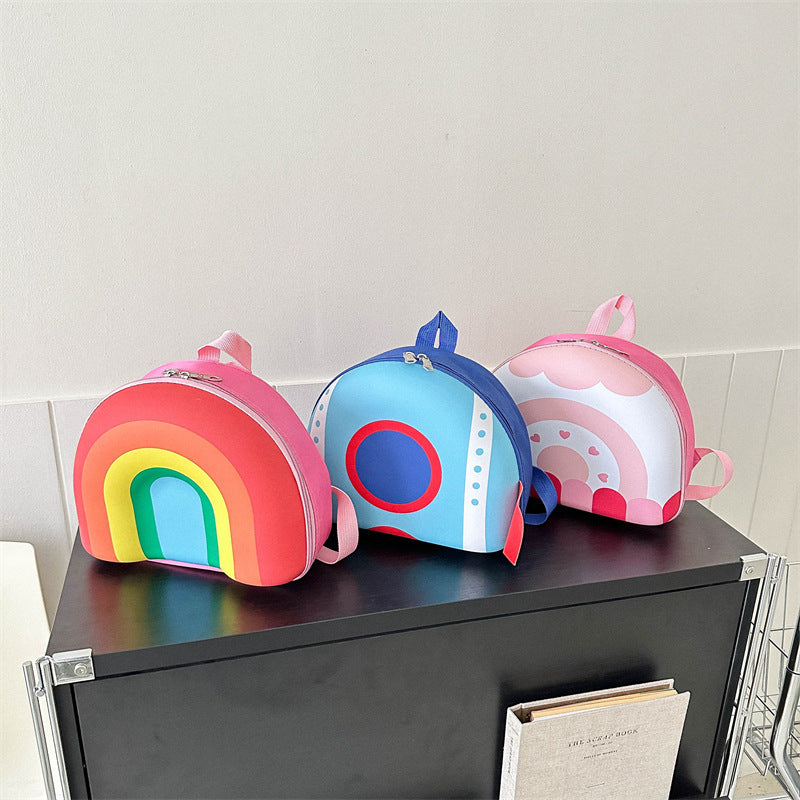 Children's Korean Rainbow Burden Reduction Donut Boys Children's Backpacks