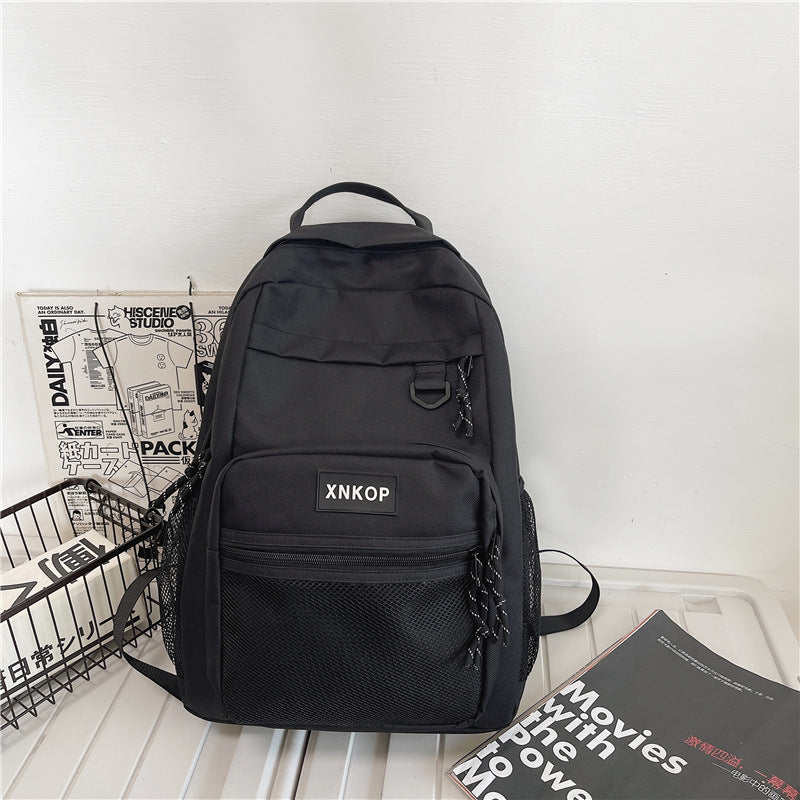 Female College Black Large Capacity Fashion Male Backpacks