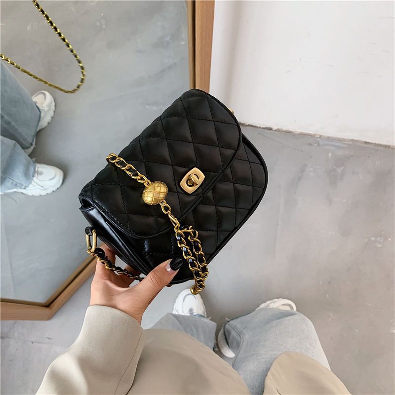 High-grade Rhombus Chain Small Trendy Female Crossbody Bags