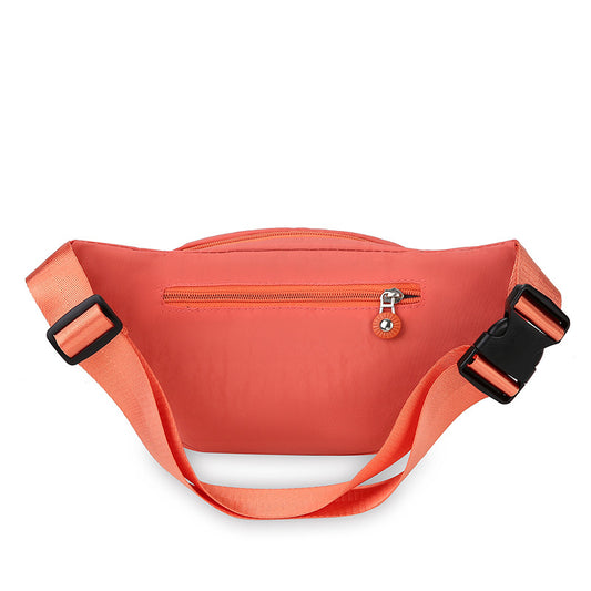 Macaron Solid Color Leisure Fashion Large Capacity Waist Packs